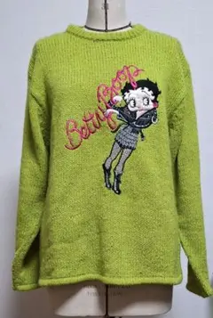 Bibiy 半袖 ニット パフスリーブ パフニット グレー フリーサイズ