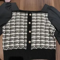WEGO ツイード風 ニット トップス 長袖