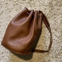 【OLD COACH】オールド コーチ 巾着 ショルダー バッグ 9929 茶色