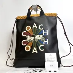 【極美品】COACH テレイン ドローストリング バックパック ナップサック