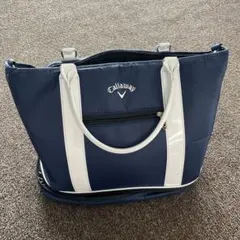Callaway ゴルフバッグ ボストンバッグ ネイビー ホワイト