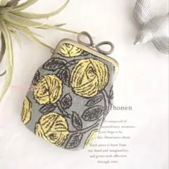 ミナペルホネン がま口ポーチ ハンドメイド rosy 通帳 - メルカリ