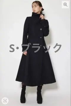 rienda オーバーネック シンデレラ ライン コート Mサイズ ブラック