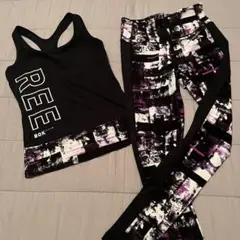 Reebok 上下セット ブラック　ヨガ　ピラティス　ランニング