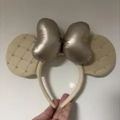 ミニーマウス カチューシャ ベージュ