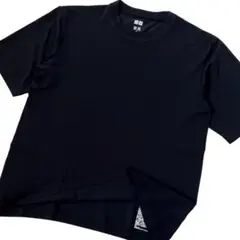 UNIQLO ユニクロ　ドライＥＸクルーネックTシャツ 男女兼用 ブラック Ｓ