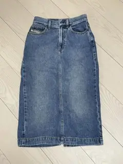 【美品】Diesel デニム スリット入りタイトスカート サイズ25