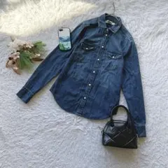 【エイチアンドエム】 (34/XS) ウエスタンシャツ 長袖 デニムシャツ