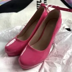 厚底 レディース ハイヒール ホットピンクのサムネイル