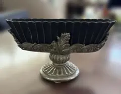 Clay クレイ 花器 アンティーク調 24cm シルバー×グレーのサムネイル