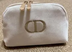 Dior❤️オファーポーチ ホワイト ベロア