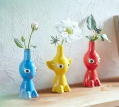 任天堂 ピクミン花瓶 赤 青 2色セット ピクミン 花瓶 一輪挿し 赤ピクミン 青ピクミン 2体セット