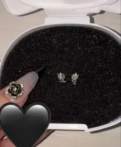 YSL シルバー ピアス 両耳