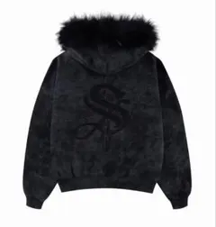 SUPPLIER FAUX FUR CROSS ZIP HOODIE