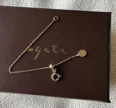 【美品】agete Ｋ10 ネックレス用アジャスター付きチェーンのサムネイル