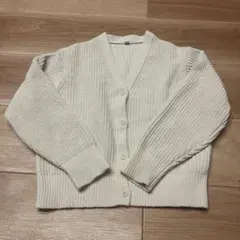 UNIQLO キッズ カーディガン 140 ホワイト