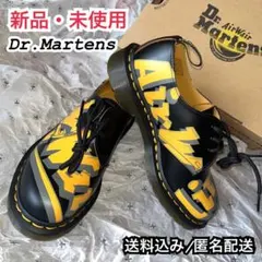 Dr.martens ドクターマーチン ローファー　ブラック　イエロー　新品のサムネイル