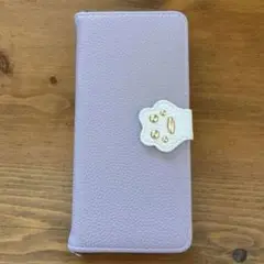 新品☆Xperia10 Ⅴ 手帳型 スマホ ケース 猫の手 パープル PUレザー