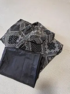 バンダナ柄ロングワンピースセット