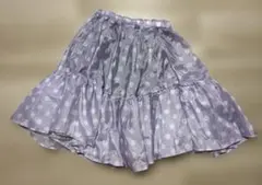 リトシー　ドット柄 スカート パープル 130cm ディズニー　ミニー　デイジー