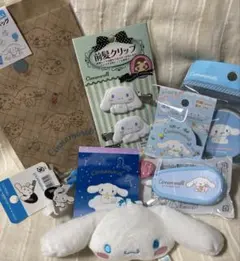 ☆Cinnamoroll ぬいぐるみと文房具セット髪留めシナモン新品未使用品