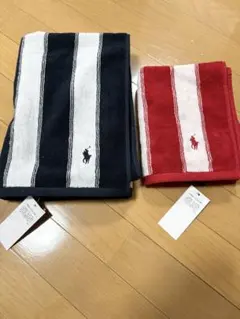 【新品】ポロ・ラルフ・ローレン バスタオル /フェイスタオルセット