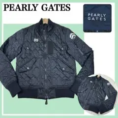 ✨美品✨パーリーゲイツ 89ロゴ 中綿キルティングブルゾン 4 M MA-1
