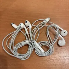 Apple EarPods Lightning接続 ホワイト　2個セット