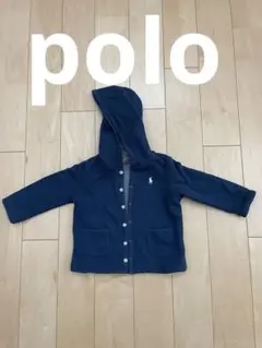ポロ　上着　80位　リバーシブル　表裏　カーディガン　ボーダー　ポケット