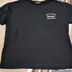 PINKLATTE プリント入り黒Tシャツ M（150）