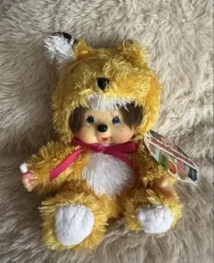 新品 北海道限定 モンチッチ もこもこ キタキツネ ストラップ 798210