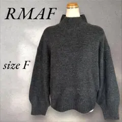 【RMAF】長袖ニット　セーター　ハイネック　ボリューム袖　オーバーサイズ