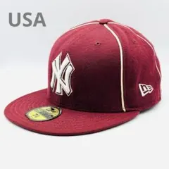 新品未使用品】BASICK×NEW ERA. コラボ キャップ ヤンキース 赤 - メルカリ