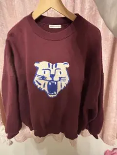 continuier de NICE CLAUP バーガンディ トレーナー