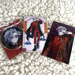 ROF MAO 不破湊四神モチーフグッズ缶バッジとカードセット2枚