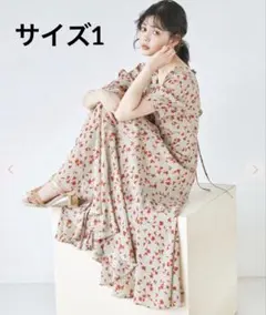 COCO DEAL 花柄マキシワンピース サイズ1