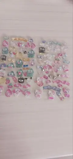 カラフルキャラクターボンボンドロップシールセット