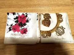ハンカチ　大判　新品未使用品　クリスチャンディオール　フィオルッチ