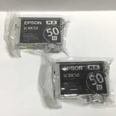 新品2 エプソンEPSON 純正 インク ICBK50 2本 未開封 匿名のサムネイル