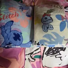 ステッィチ毛布２枚セット→サイズ200cm×140cm