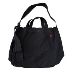 POLO Ralph Lauren キャンバスショッパートート　ブラック ホースのサムネイル