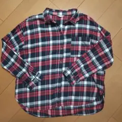 チェック柄 長袖シャツ ブラウス