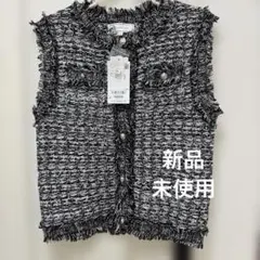 未使用ROPÉ PICNIC ツイード ノースリーブベスト 38 ロペピクニック