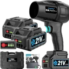 ブロワー 強力 洗車 無段階変速 3000mAh大容量バッテリー 2個搭載