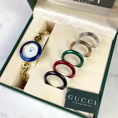 きなこもか様 専用 極良品☆稼働 GUCCI 新品電池 チェンジベゼル