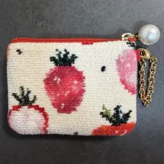 ラブラリーバイフェイラー ストロベリードット　キー&カードポーチ