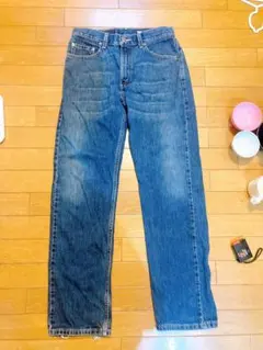 ダメージ加工 メンズ デニムパンツ ジーンズ ブルー レギュラーフィット