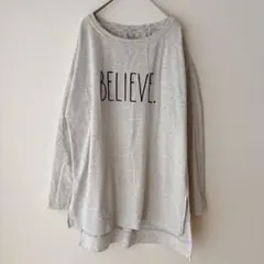 レア RAE DUNN. レイダン スウェット 裏起毛 長袖 ライトグレー S