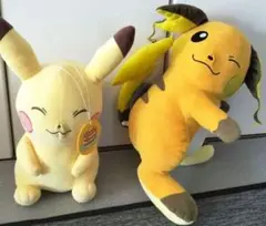 ピカチュウとライチュウ ぬいぐるみ セット