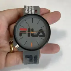 FILA アナログ クォーツ 腕時計 グレー